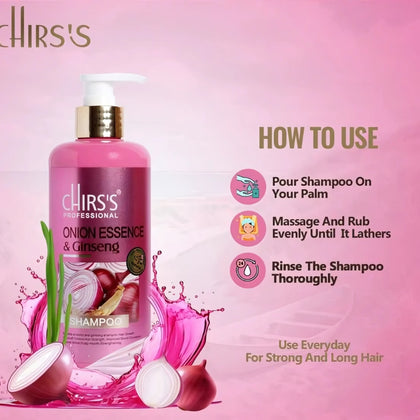 Chris’s Onion & Ginseng Shampoo, Turkish Formula, Hair Growth & Strength