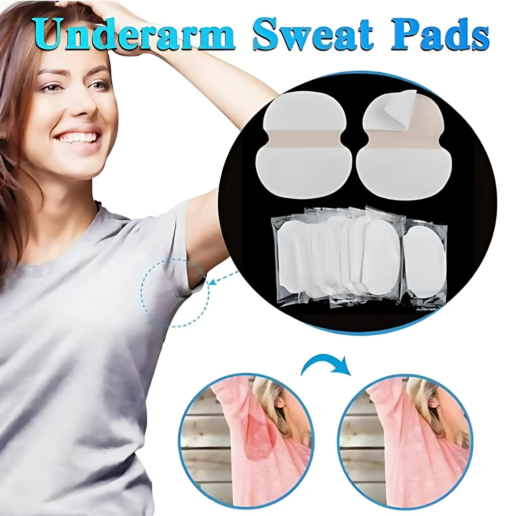 Underarm Sweat Pads, Disposable Anti-Stain Armpit Shields, for Unisex & Kids