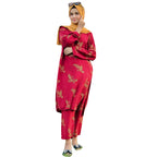 Suit, Stitched Arabic Lawn, Printed Shirt & Trouser, for Women