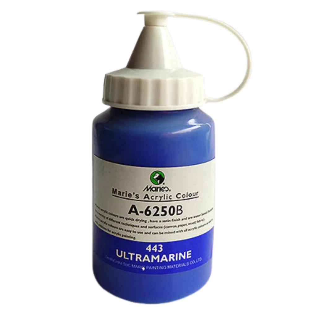 Maries Acrylic Colour Jar 250ml, Vibrant Acrylic Paint, for Artists