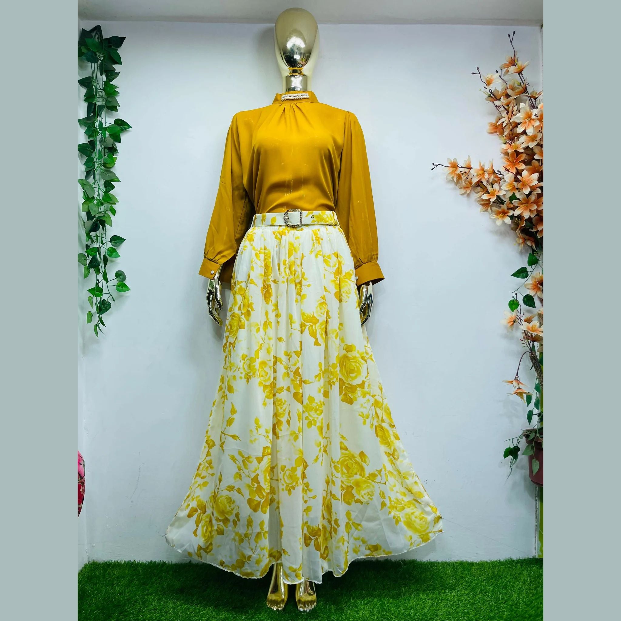 Skirt & Top, Imported Chiffon Elegance & Effortless Style, for Women