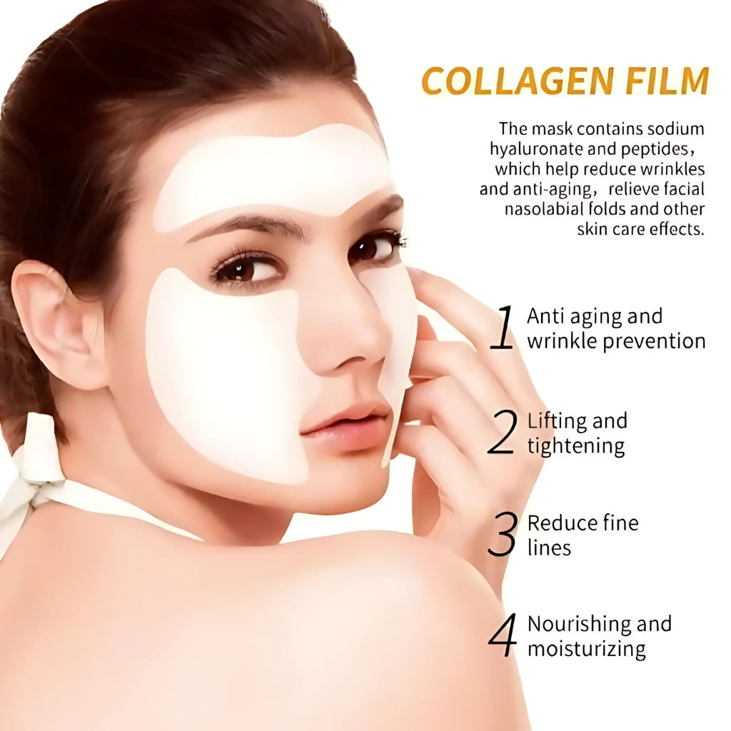Collagen Facial Mask, Dissolving Collagen Film, for Women