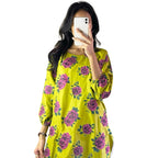 Arabic Lawn 2Pc Suit, Gulab Design, Printed & Stitched, for Women