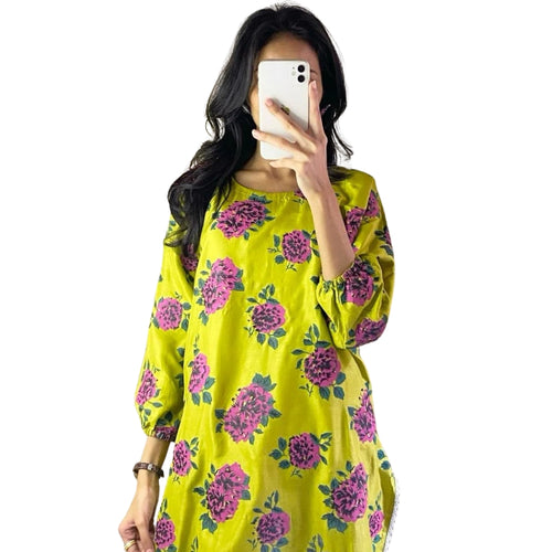 Arabic Lawn 2Pc Suit, Gulab Design, Printed & Stitched, for Women