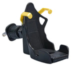 Racing Seat Phone Holder, 360° Rotation, Stable Support & Compact Design