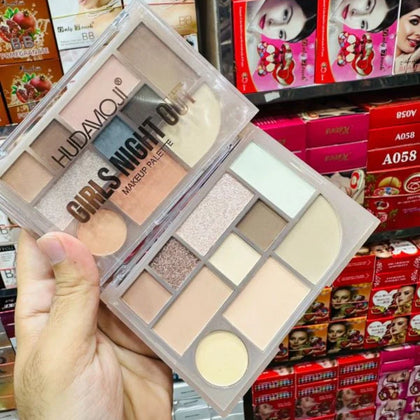 Pigmented 10-Color Eyeshadow, Warm & Cool Tones, Professional & Beginner