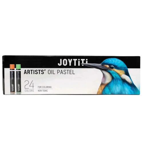 Joytiti Artist's Oil Pastel Set, 24 Richly Pigmented Colors, for Creative Art