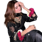 Embroidered Shafoon 3Pc Dress, Elegant Design & Wedding Wear, for Women