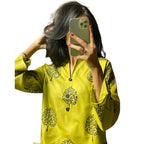 Tree Design Suit, Stitched Arabic Lawn, Printed Shirt and Trouser, for Women