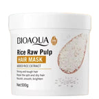Bioaqua Rice Raw Pulp Hair Mask, Deep Conditioning for Dry & Damaged Hair