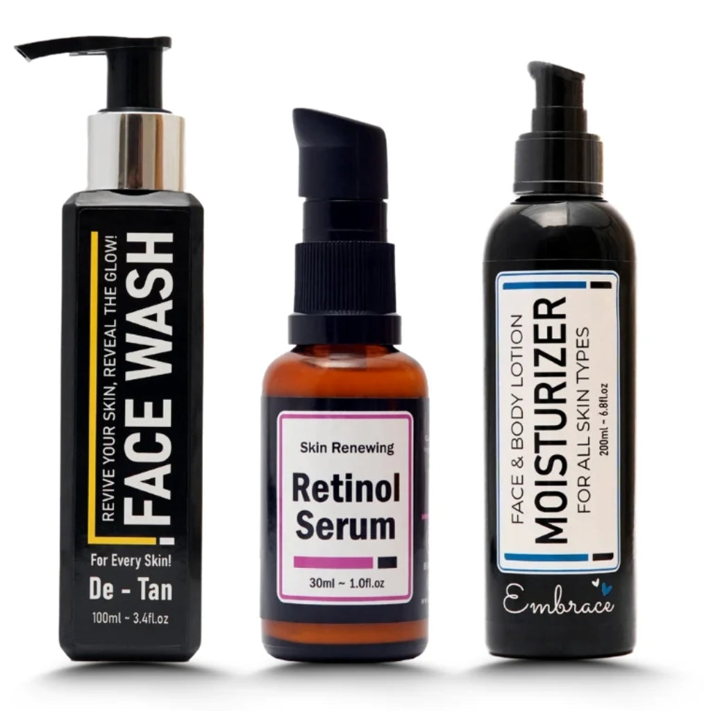 Detox & Renew Set, Anti-Aging & Brightening Skincare Trio, for Radiant Skin