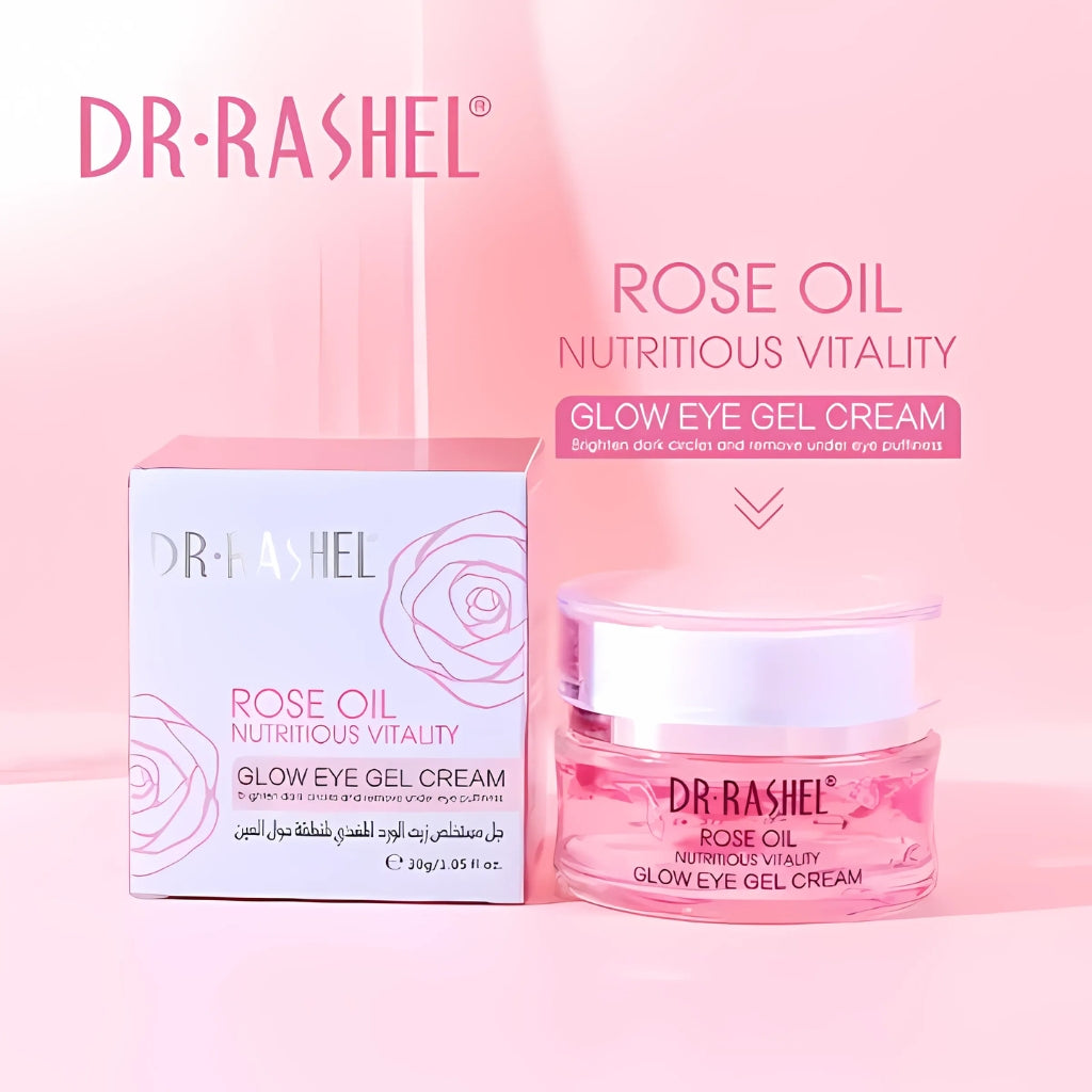 Dr.rashel Rose Oil Eye Gel Cream, Anti-Wrinkle & Hydrating, for All Skin Types
