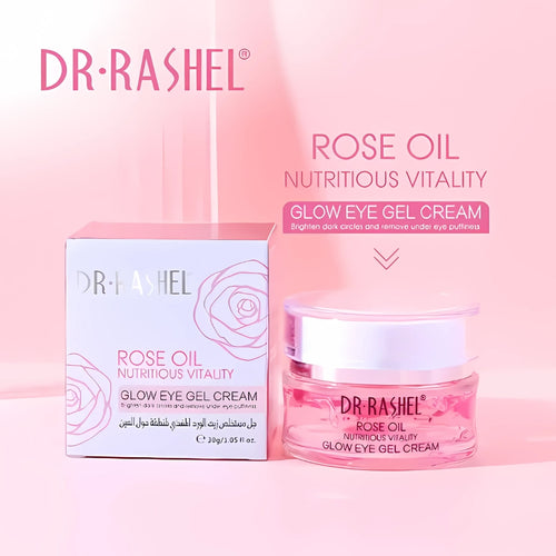 Dr.rashel Rose Oil Eye Gel Cream, Anti-Wrinkle & Hydrating, for All Skin Types