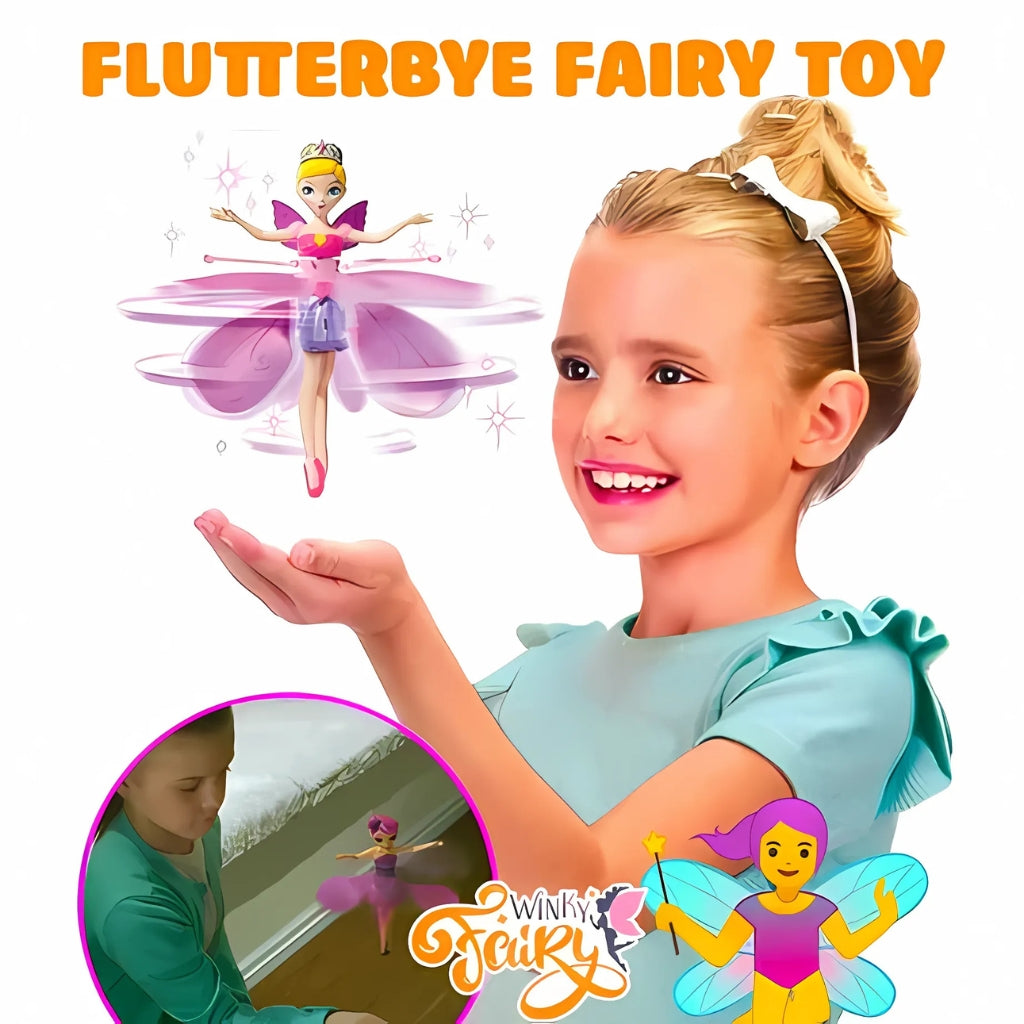 Magic Flying Fairy Princess Doll, LED Light Toy, for Kids Entertainment