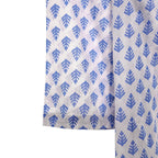 2-Piece Printed Lawn Suit, Blue with Button Neckline, for Women