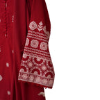 Rangoon 3-Piece Ensemble, Embroidered Khaddar with Lace, for Women