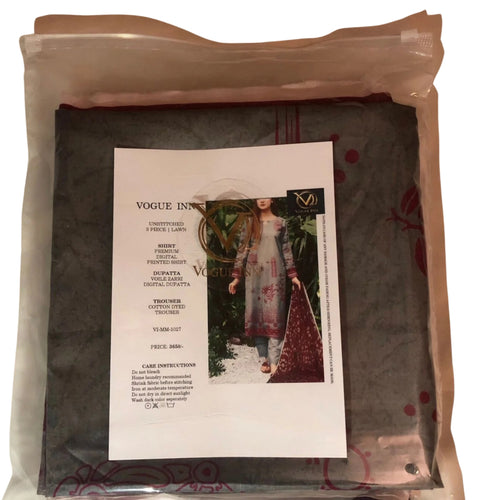 3-Piece Suit, Pakistani Digital Print Lawn Dress, Casual Wear, for Women