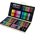 Wooden Painting Arts & Craft Drawing Color Kit 220pcs, for Kid's