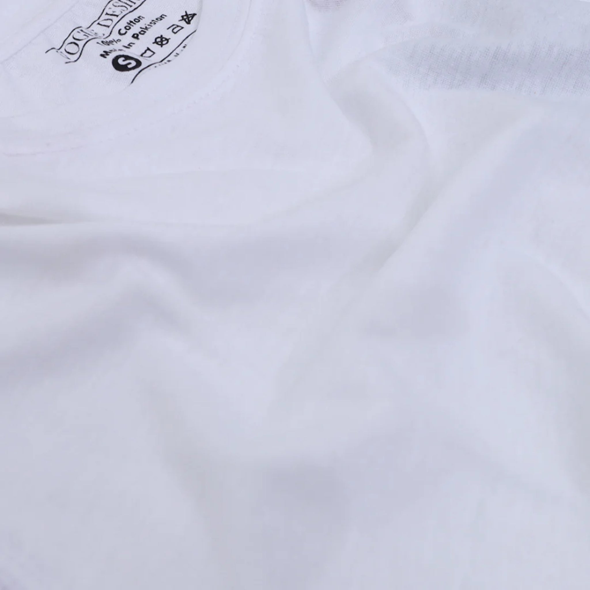 Basic White T-Shirt, Extra Light Weight Slub Fabric, for Ultimate Comfort