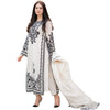 Suit, 3Pcs, Organza Embroidered Maxi & Dupatta, for Women