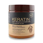Keratin Hair Mask Treatment, Deep Repair, for Frizzy & Damaged Hair