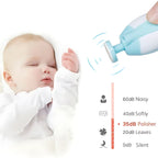 Electric Baby Nail Clipper, Safe & Quiet with 6 Grinding Heads, for Infants & Adults