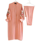 Hoor Embroidered 2Pcs Linen Suit, Elegant & Stylish Wear, for Women