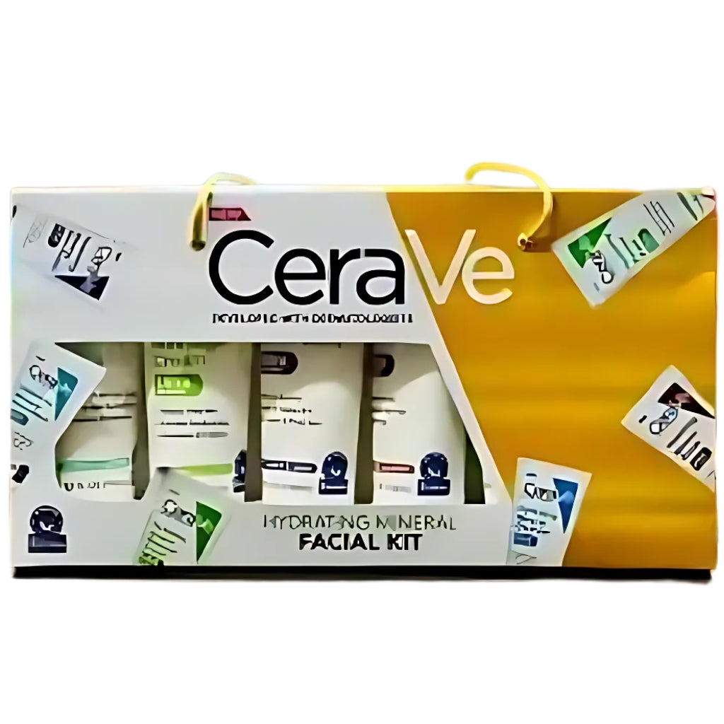 Pack Of 6 Cerave Hydrating Mineral Facial Kit, Best Quality, for Glowing Skin