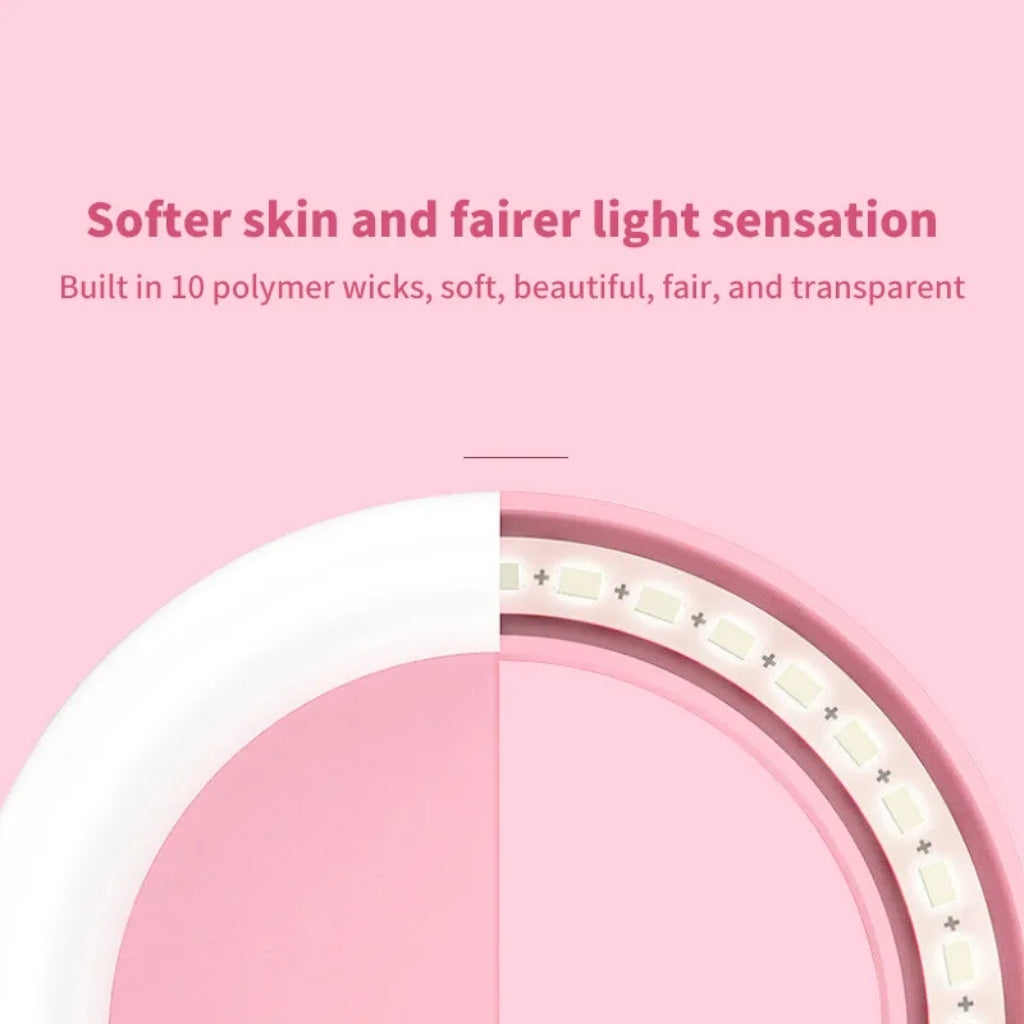 Selfie Ring Light, 3-Level Brightness, 36 LED Phone Light with USB Charging
