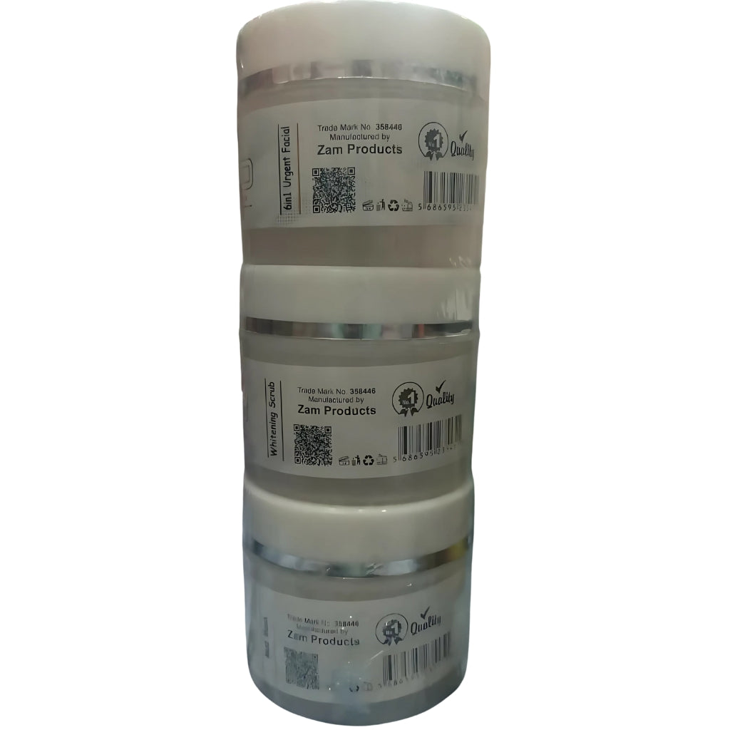 Derma Face Gold Series Whitening Facial Kit, 6 Steps for Glowing Skin, for unisex use