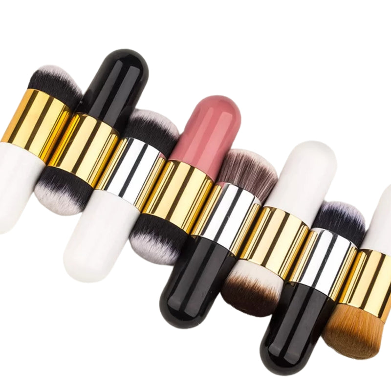 Chubby Pier Foundation Brush, Soft Bristles & Flat Head, for Women