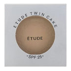 ETUDE Twin Cake Face Powder & Refill B1, Buildable Coverage, for Flawless Finish