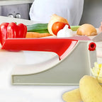 Vegetable Slicer Dicer, Ergonomic Handle & Sharp Steel Blades, for Home Kitchen Use