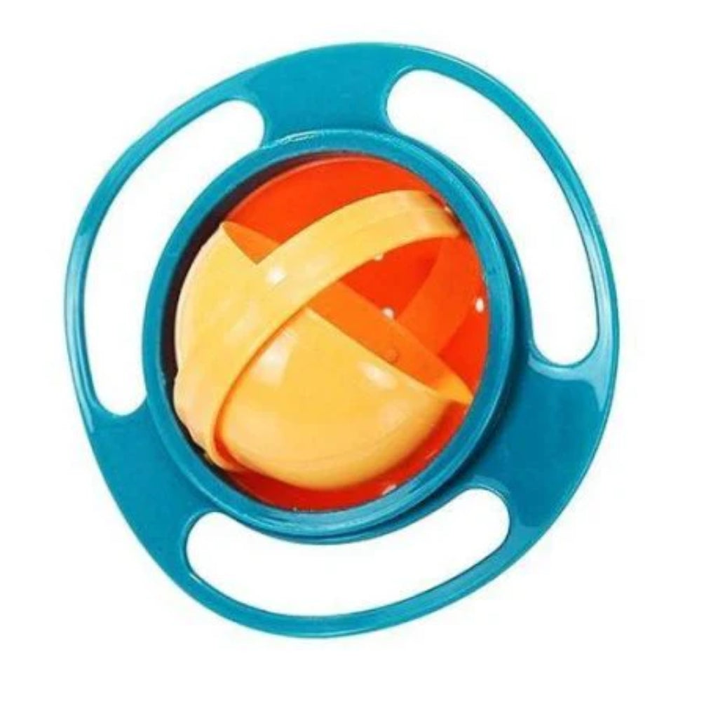 Gyro Bowl, 360 Degree Spill-Proof & Feeding Bowl with Handles, for Kids