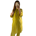 Suit, Olive Green, Arabic Lawn Fabric & Lace Work, for Women