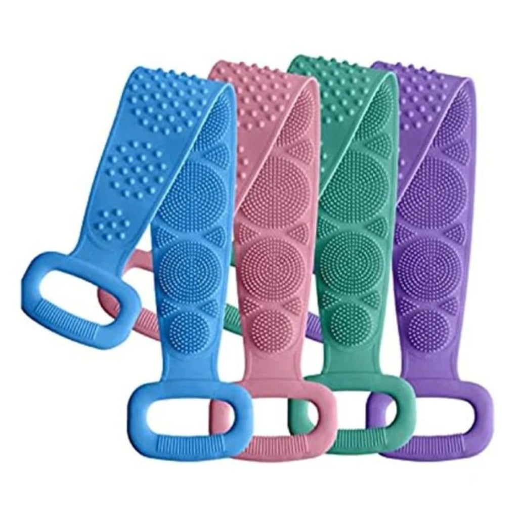 Silicone Back Scrubber Bath Belt, Pack of 2 & Deep Cleansing, for Unisex