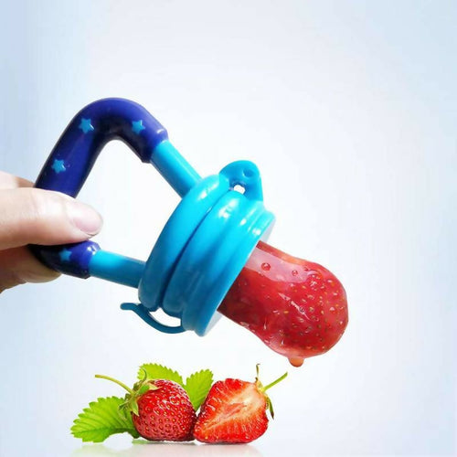 Food Pacifier + Feeder Spoon / Fresh Fruit Food Baby , Feeding Safe Fruit Feeder – Random Color