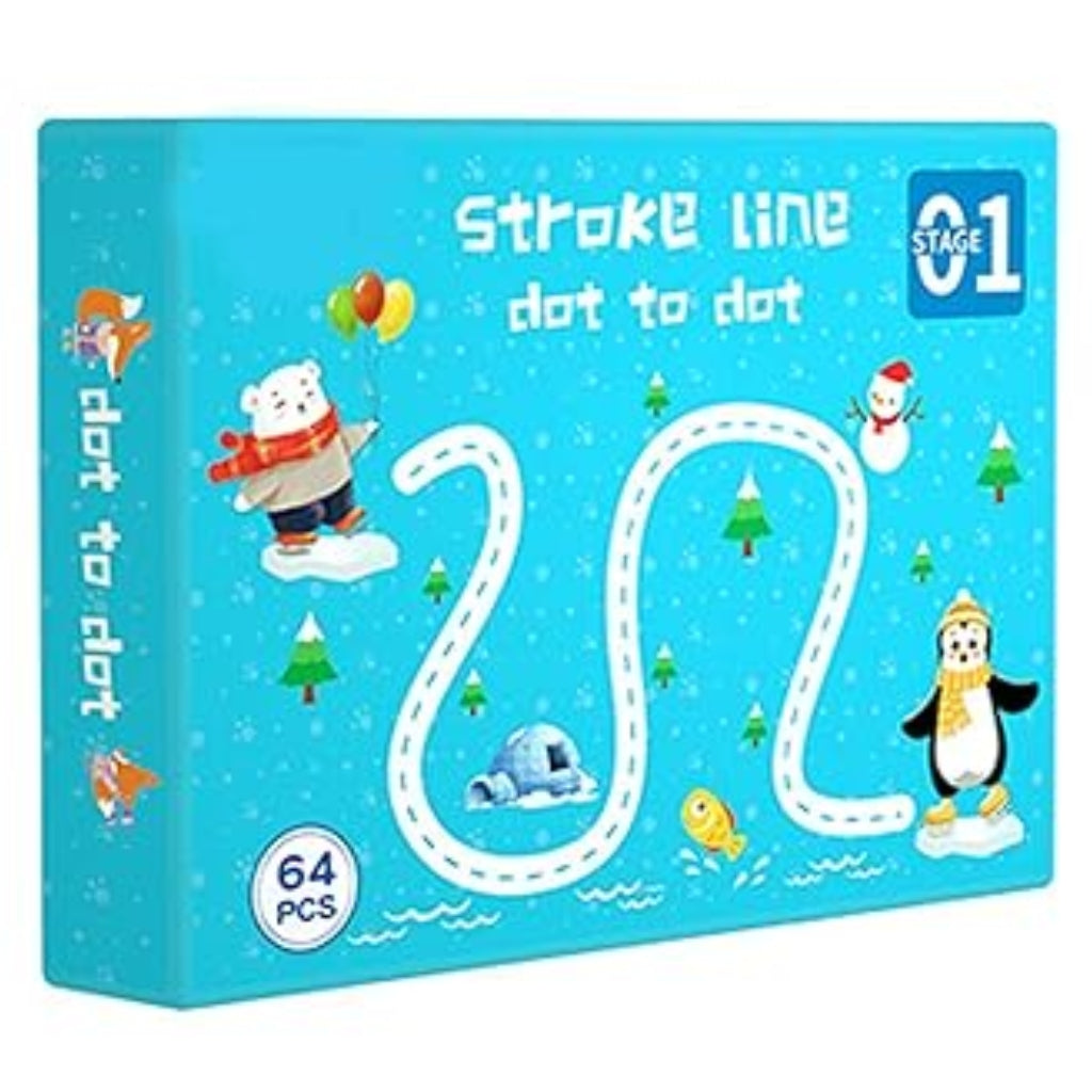 Educational Tracing Workbook, Stroke Practice Book, Ideal for School Starters