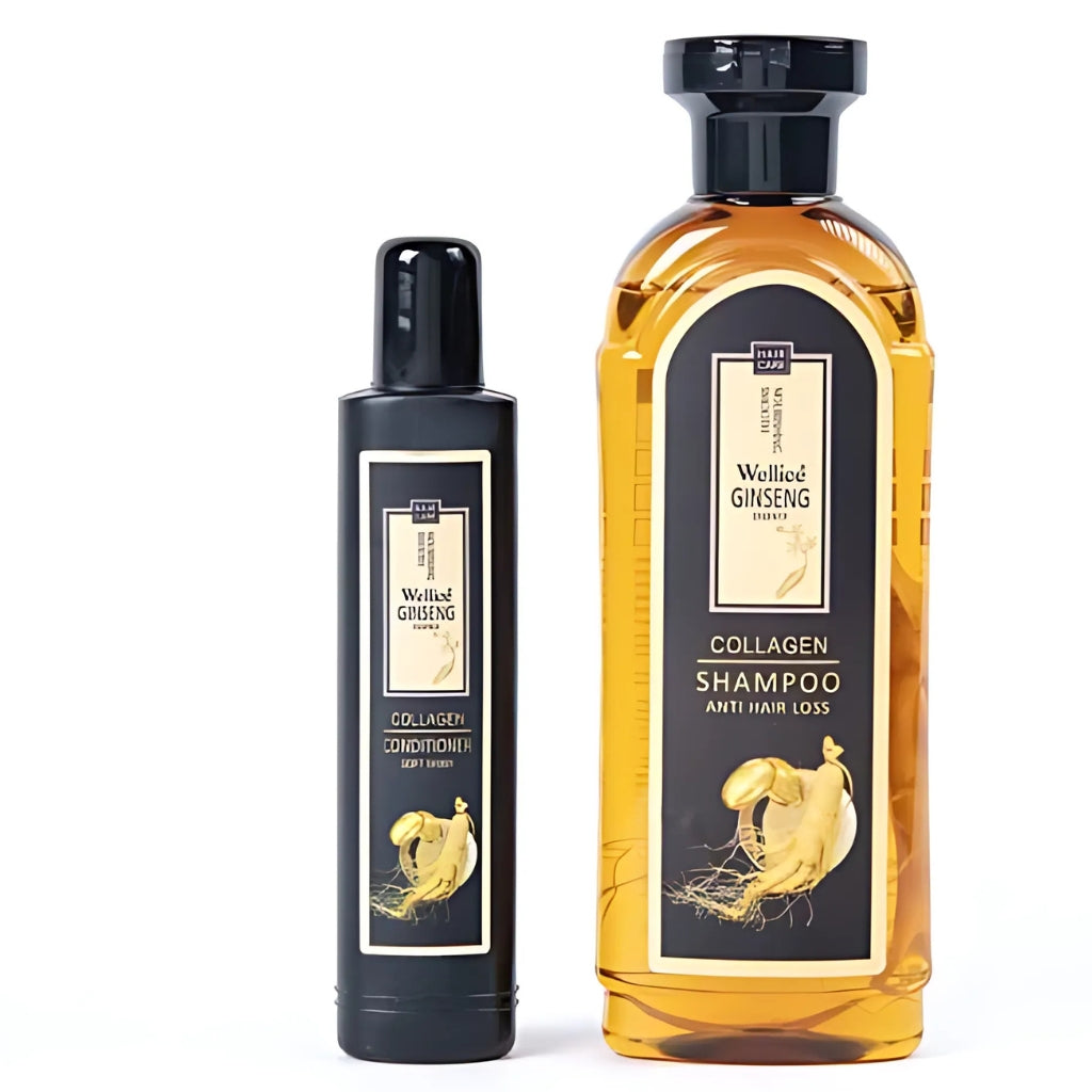 Wellice Ginseng Shampoo & Conditioner, Strengthens & Nourishes Hair