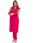 Hoor Embroidered 2Pcs Linen Suit, Elegant & Stylish Wear, for Women