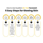 De-Tan Face Wash, Anti-Pigmentation Cleanser, for Sun-Damaged & Tanned Skin