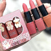 High-Pigment Lipstick Set, 3 Shades, High Gloss & Velvety Finish, for Women