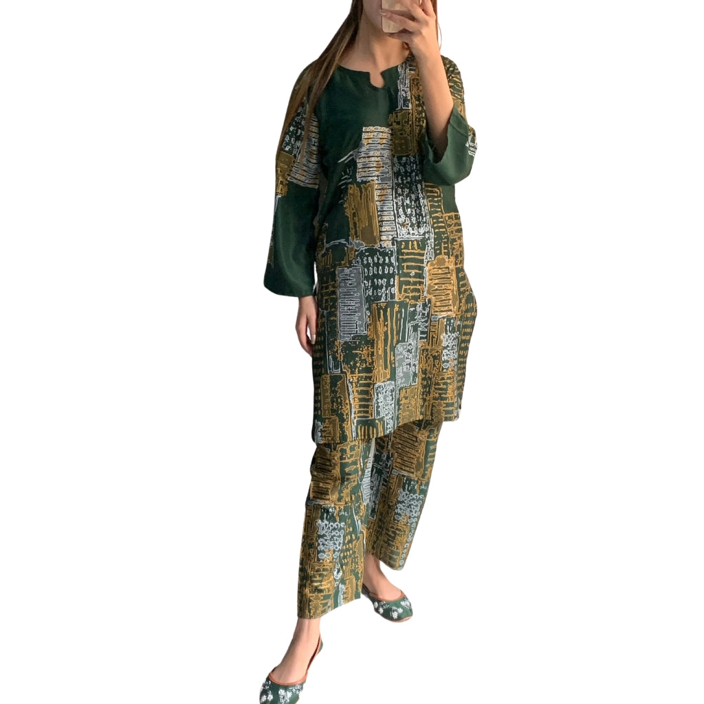 Arabic Lawn Suit, Mountain Design, Casual & Daily Wear, for Women