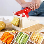 Vegetable Slicer Dicer, Ergonomic Handle & Sharp Steel Blades, for Home Kitchen Use