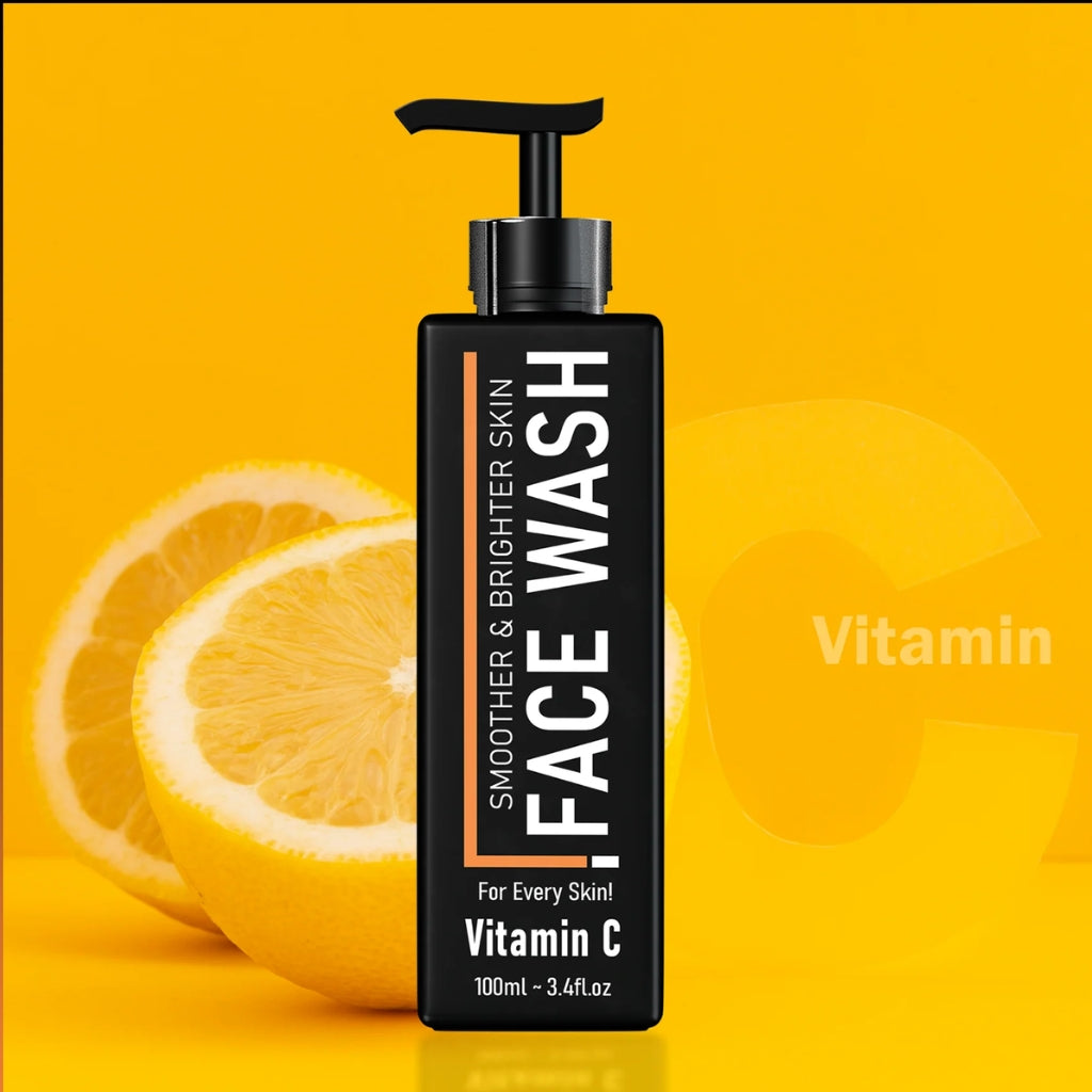 Vitamin C Face Wash, Brightening & Hydrating Cleanser, for All Skin Types