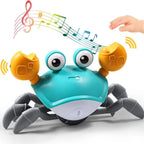 Tummy Time Crawling Crab, Moving Toy, Interactive & Musical, for Babies & Toddlers