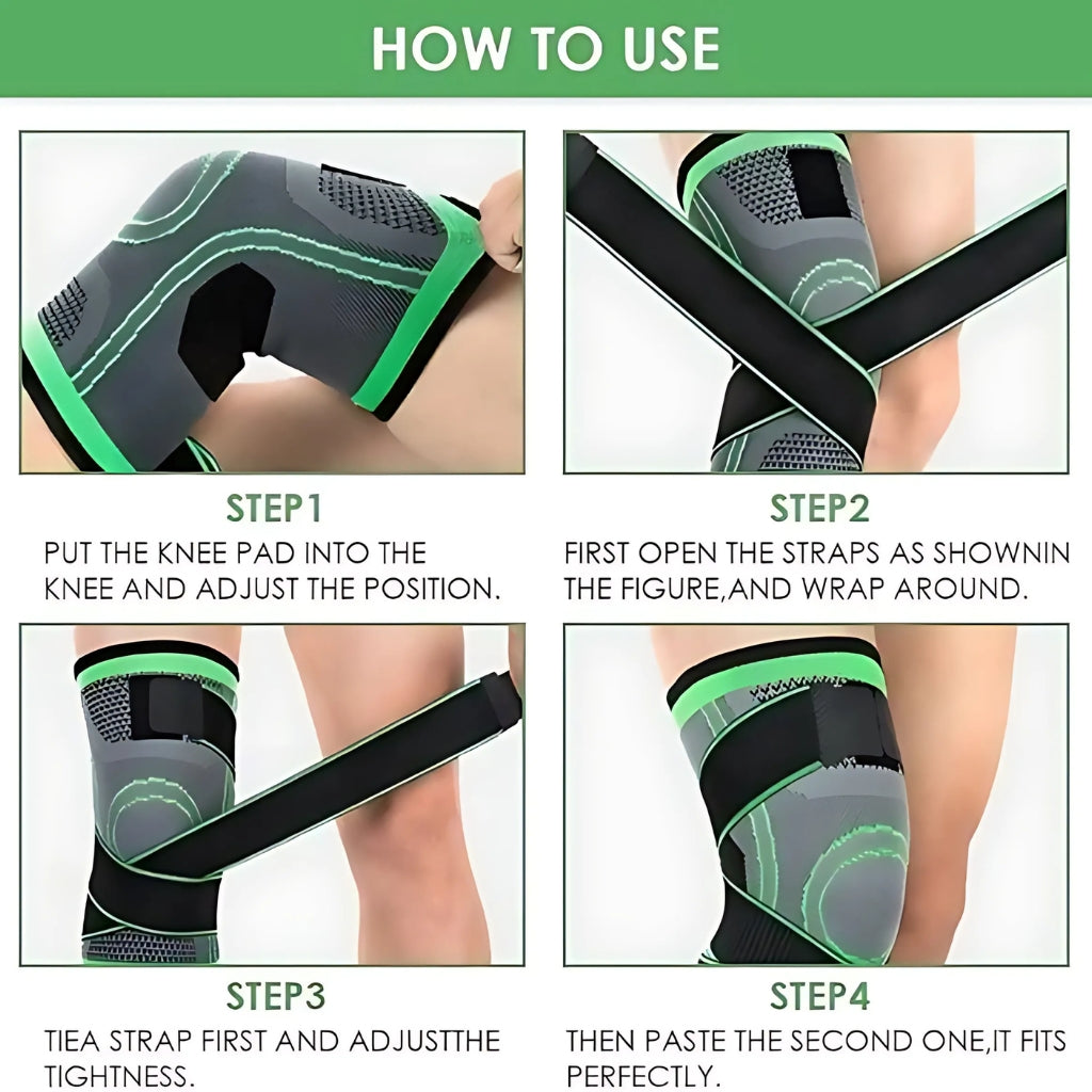 Knee Support Brace, Adjustable Compression & Patella Protection, for Sports & Joint Relief