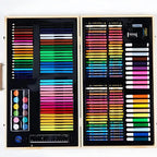 Wooden Painting Arts & Craft Drawing Color Kit 220pcs, for Kid's