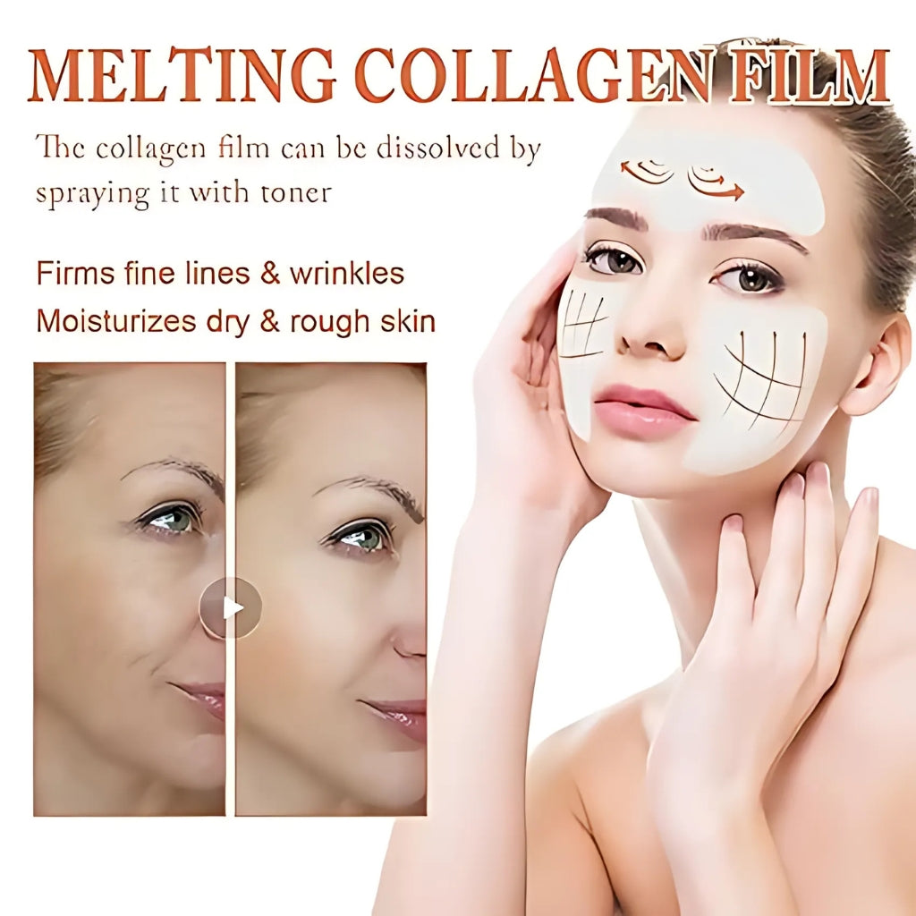 Collagen Facial Mask, Dissolving Collagen Film, for Women