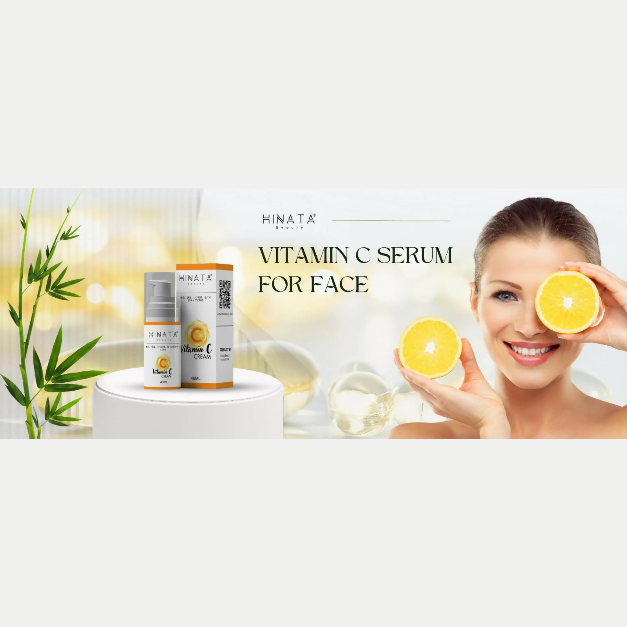 Hinata Beauty Vitamin C Brightening Serum, Glow Boosting Formula (30ml)